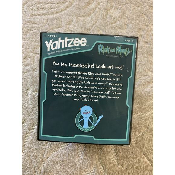 Rick and Morty Yahtzee, Meeseeks Edition. Dice, Board game, Complete! - Picture 2 of 3